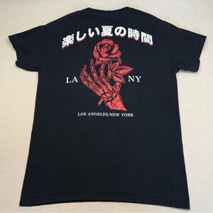 SCW Rose Skeleton Small T-Shirt Skate Los Angeles New York
